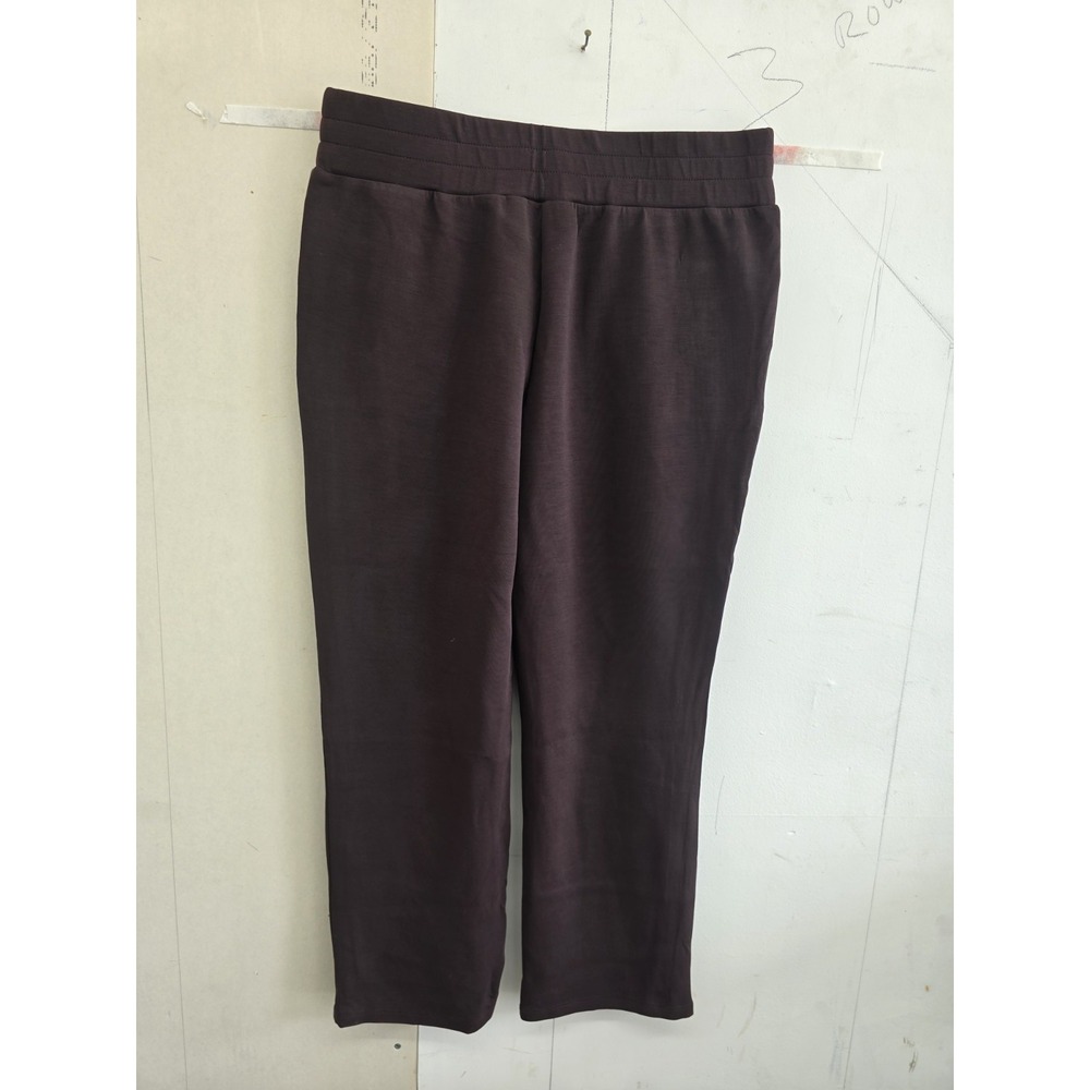 Kim & Co Belle Mid-Rise Ankle Leggings Solid Brown Elastic Waist L 28" - Picture 3 of 9